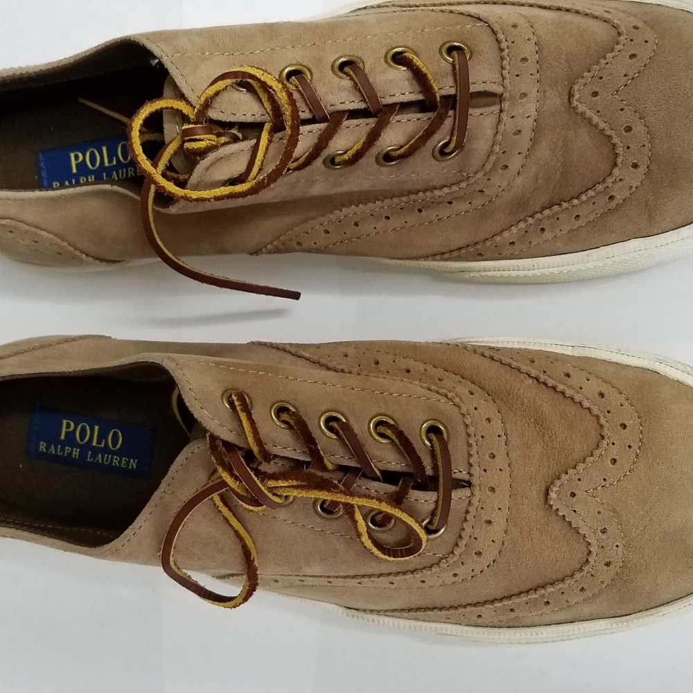 Men's Polo Ralph Lauren Vultan Sz10 Suede Sneckers